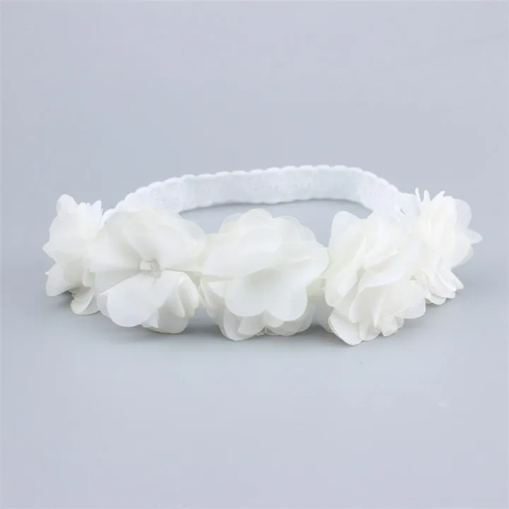 8 New Baby Flower Headband Headwrap Ribbon Hair Band Handmade DIY Headwear Hair Accessories For Children Lace Hairband Headwear 30