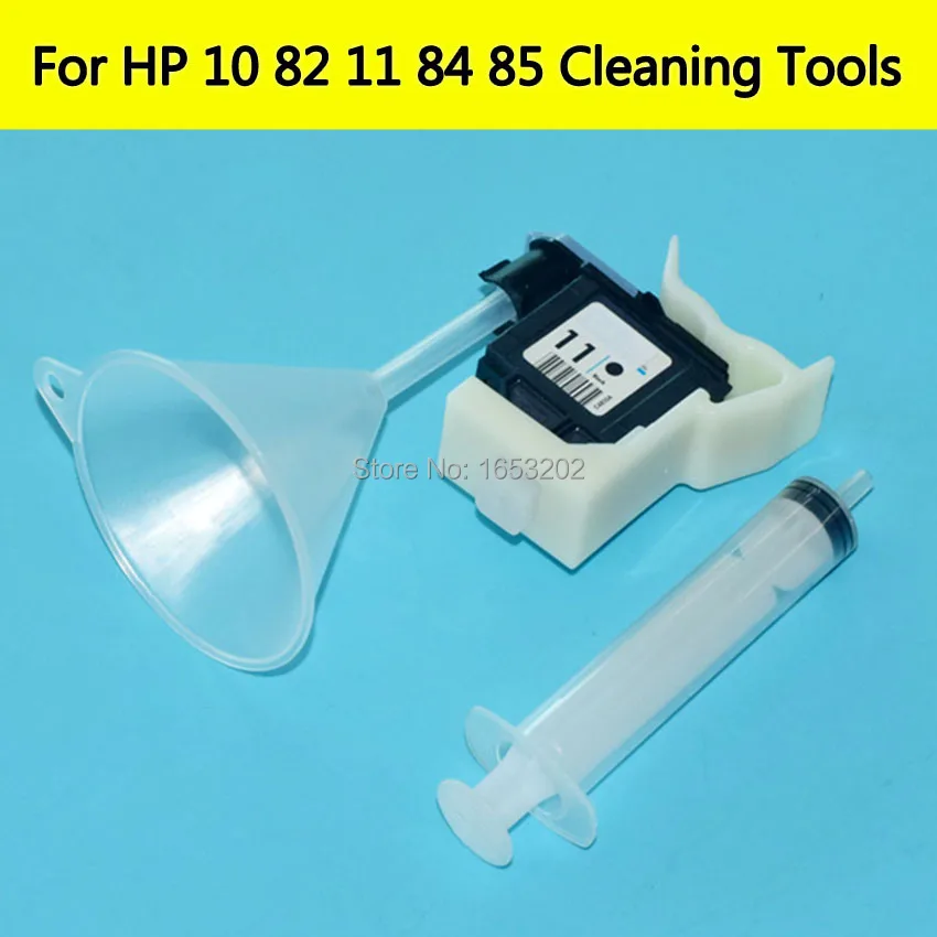 HOT!! Printhead Cleaning Kit Inkjet Cleaner For HP 11 84 85 Refill ink