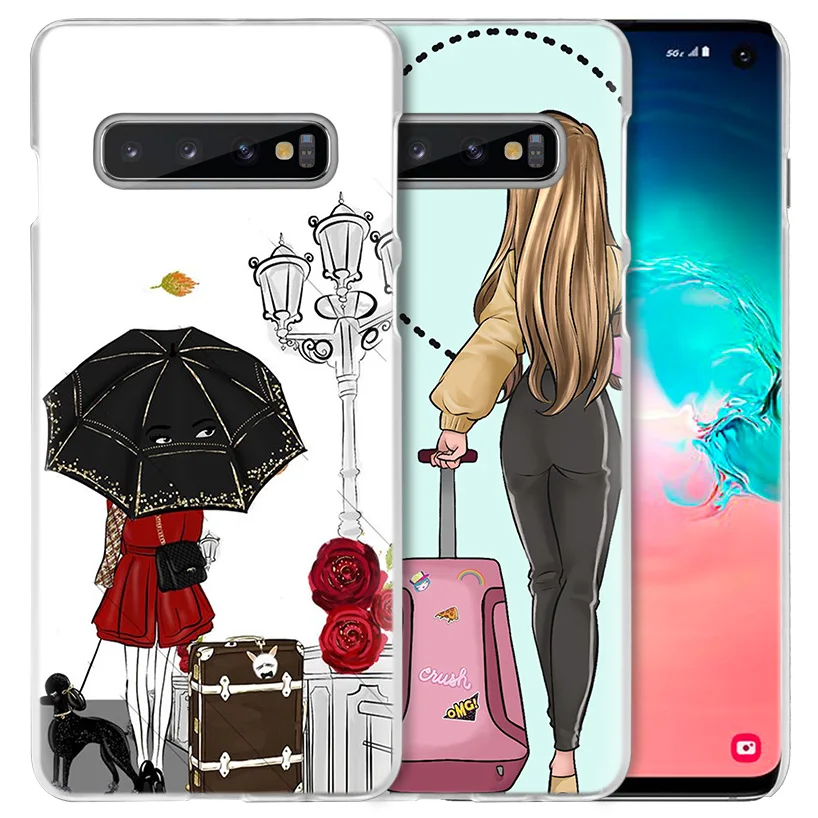 Vogue для йоги, спортивная сумка для йоги, чехол для samsung Galaxy S10 5G S10e S9 S8 M30 M20 M10 J4 J6 плюс J8 Note 8 9 прозрачный жесткий чехол из ПК для телефона