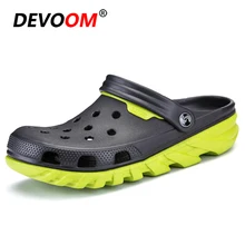 Летние пляжные песочные сандалии, мужские тапочки, уличные тапочки, стиль, модная мужская обувь, Вьетнамки для сада, кухни, Sandalias Hombre