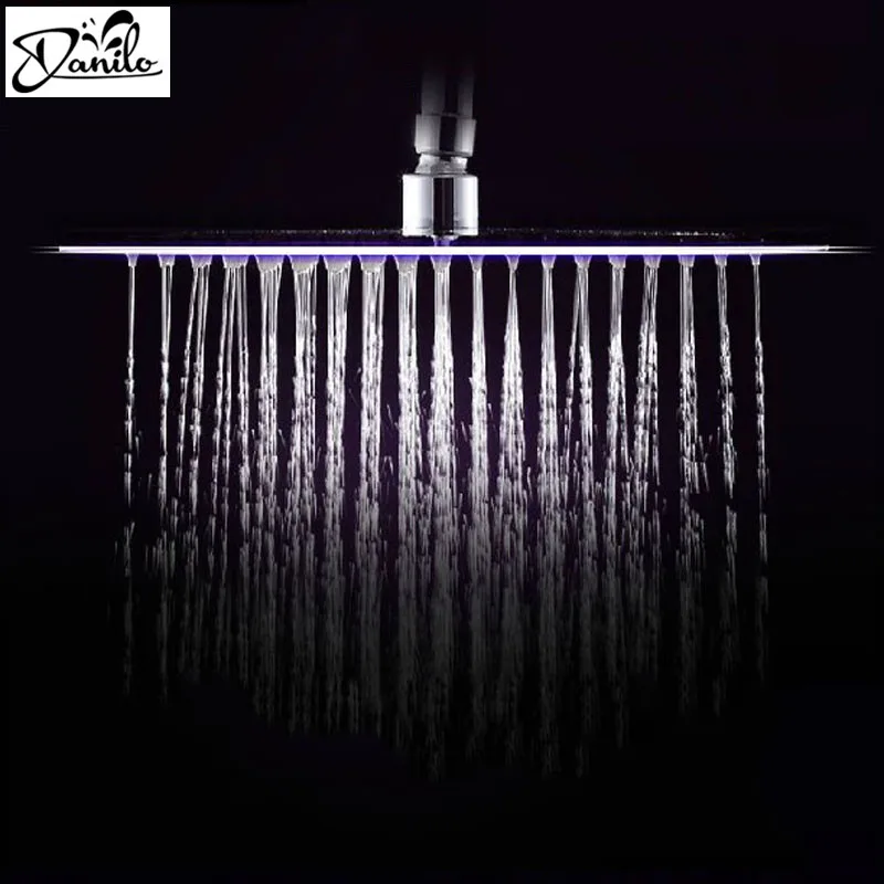 

Stainless Steel 12" Rain Shower Rainfall Shower Head Wall Mounted Round Shape Ultrathin Chrome Head Shower