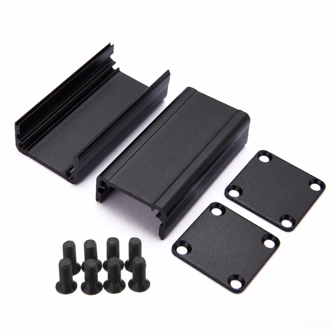 

1Pcs Black Extruded Aluminum Electronic Project Box DIY Power Supply Units Enclosure Case 50x25x25mm with 8 Screws