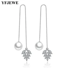 

YFJEWE Summer Fashion Simulated-pearl Trendy Earring For Women Vintage Crystal Bohemia Beach Dangle Earring Party Gift #E195