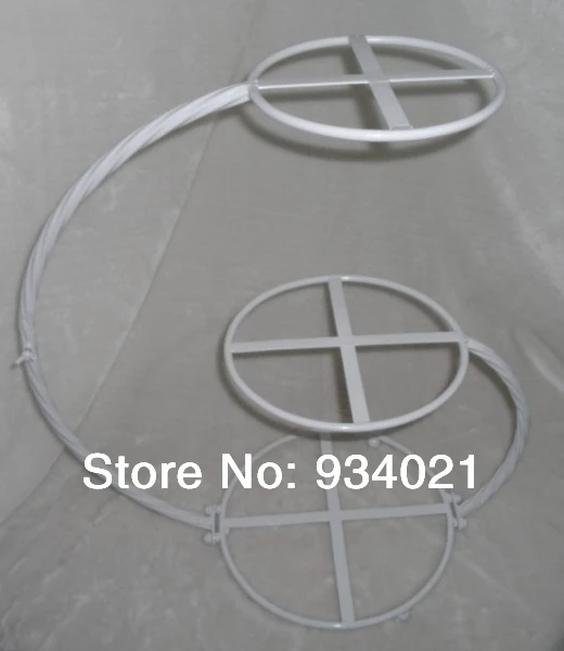 

3 Tier White Round Iron Cup Cake Stand, Iron Cupcake Display