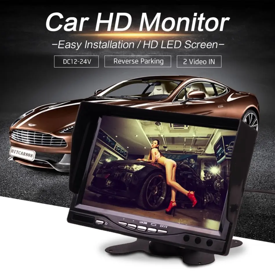 Car Truck BUS 4 3 5 7 9 Inch HD TFT LCD LED Monitor Screen with