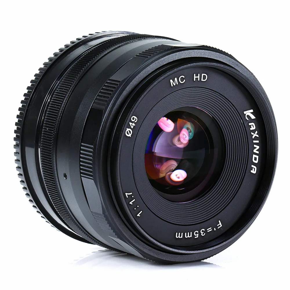 35 мм F1.7 Большая диафрагма ручной объектив для Fujifilm Fuji фотография черный |