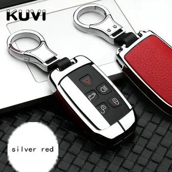 

Zinc alloy Leather Car key case cover For Land Rover RANGE ROVER SPORT Freelander 2 DISCOVERY 4 Evoque for Jaguar XE XJ XJL