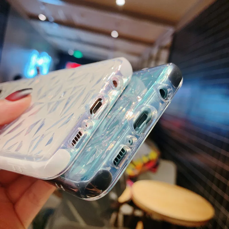 Прозрачный Алмазный чехол для Samsung Galaxy A50 S10 Plus A30 A20 S10e 5G Note 9 10 20 противоударный