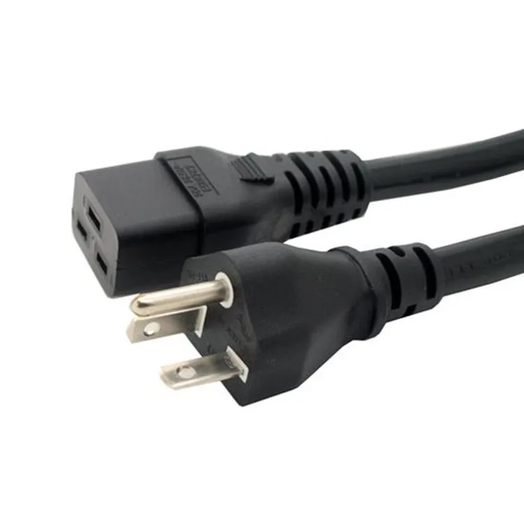Кабель питания переменного тока с 3 зубчатым штекером 1 м IEC C19 шт.|ac power cable|iec c19power