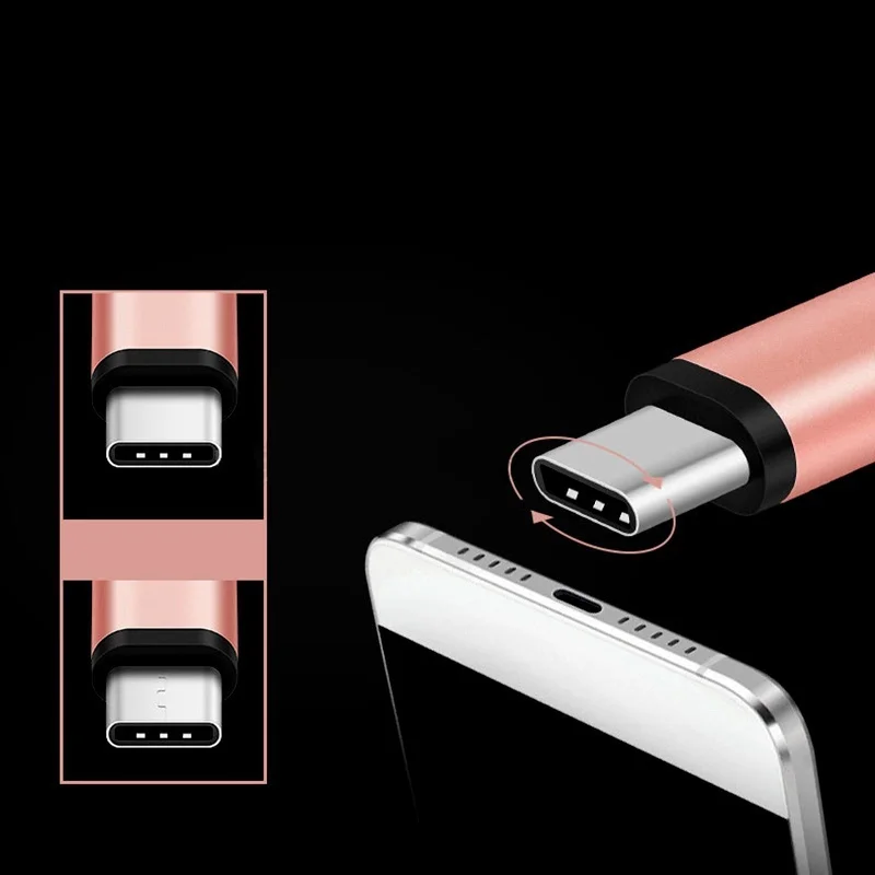 5 шт. Alu mi nium type C к cro USB зарядное устройство адаптер для xiaomi a1 5X samsung s8 + note 8 a3 a5 a7 2017