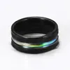 ZORCVENS – bague en titane noir pour hommes et femmes, anneau de mariage, Punk, 8MM, arc-en-ciel, à la mode, nouvelle collection ► Photo 3/6
