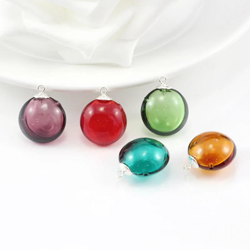 1 шт. стеклянная подвеска из муранского стекла 18 мм|glass bottle pendant|aromatherapy pendantaromatherapy