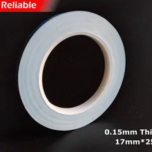 1x 17 мм* 20 м* 0,15 мм RP термопередача стекловолокна 2 стороны Липкая лента для Светодиодный модуль, прокладки для отвода тепла, PCB теплоотвод крутая связь