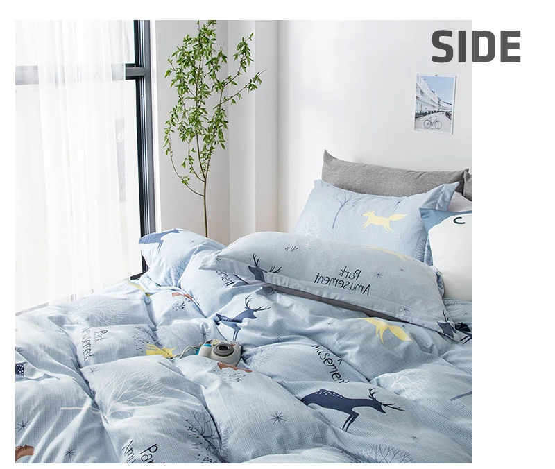 Dream NS/простой серый комплект постельного белья для детей с рисунками животных из мультфильмов, наволочка, теплый мягкий чехол для дома, спальни, гостиной