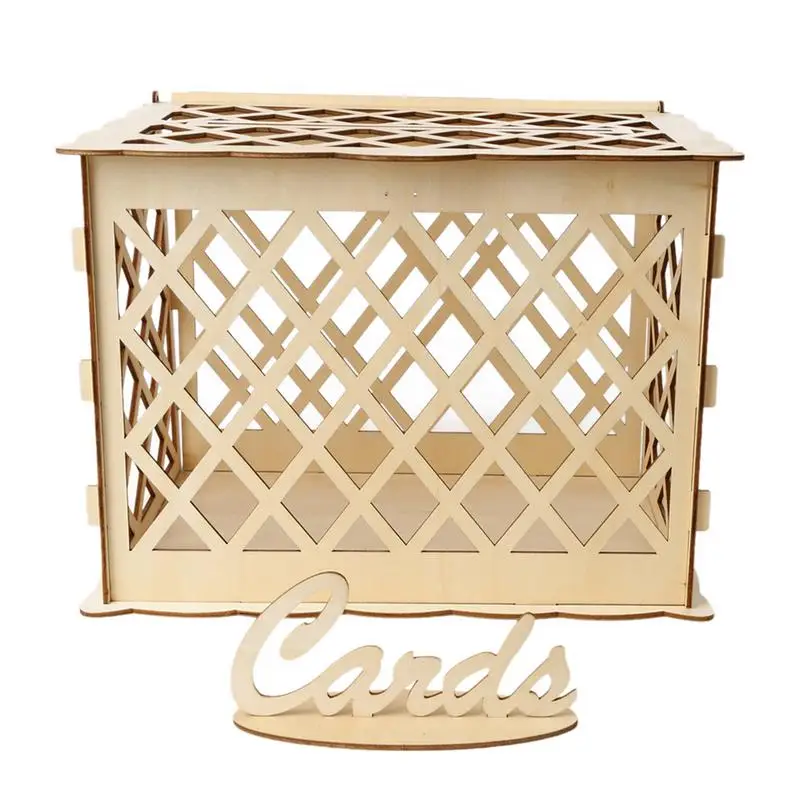 11 Дизайн DIY свадебная открытка коробка деревянная коробка для денег с замком великолепное свадебное украшение принадлежности для День рождения челнока - Цвет: I