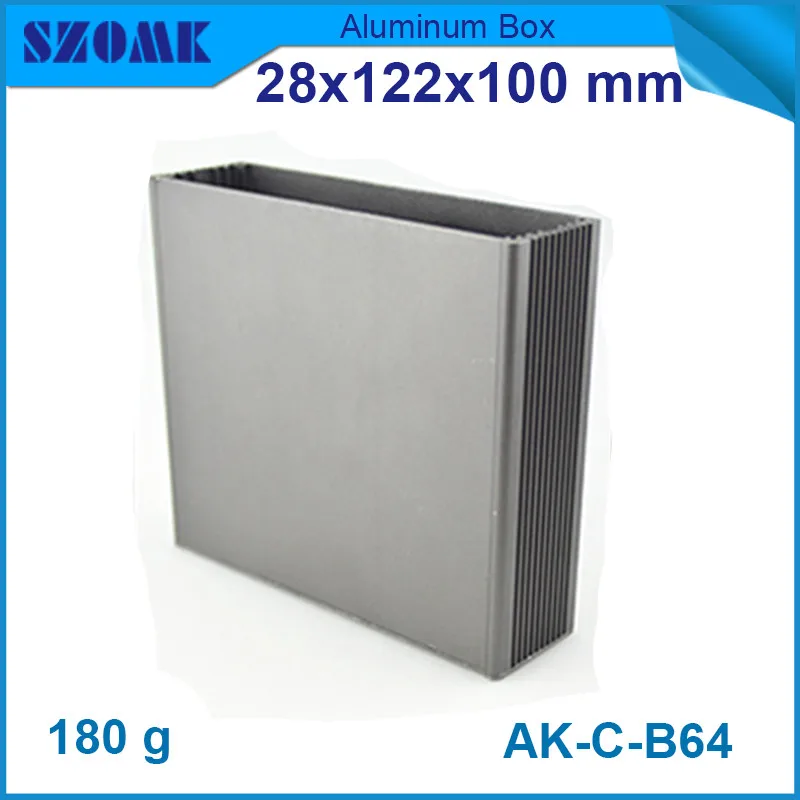 10pcs lot widely use aluminum cabinet enclosure electronics junction housing for GPS tracker 28 122 100mm