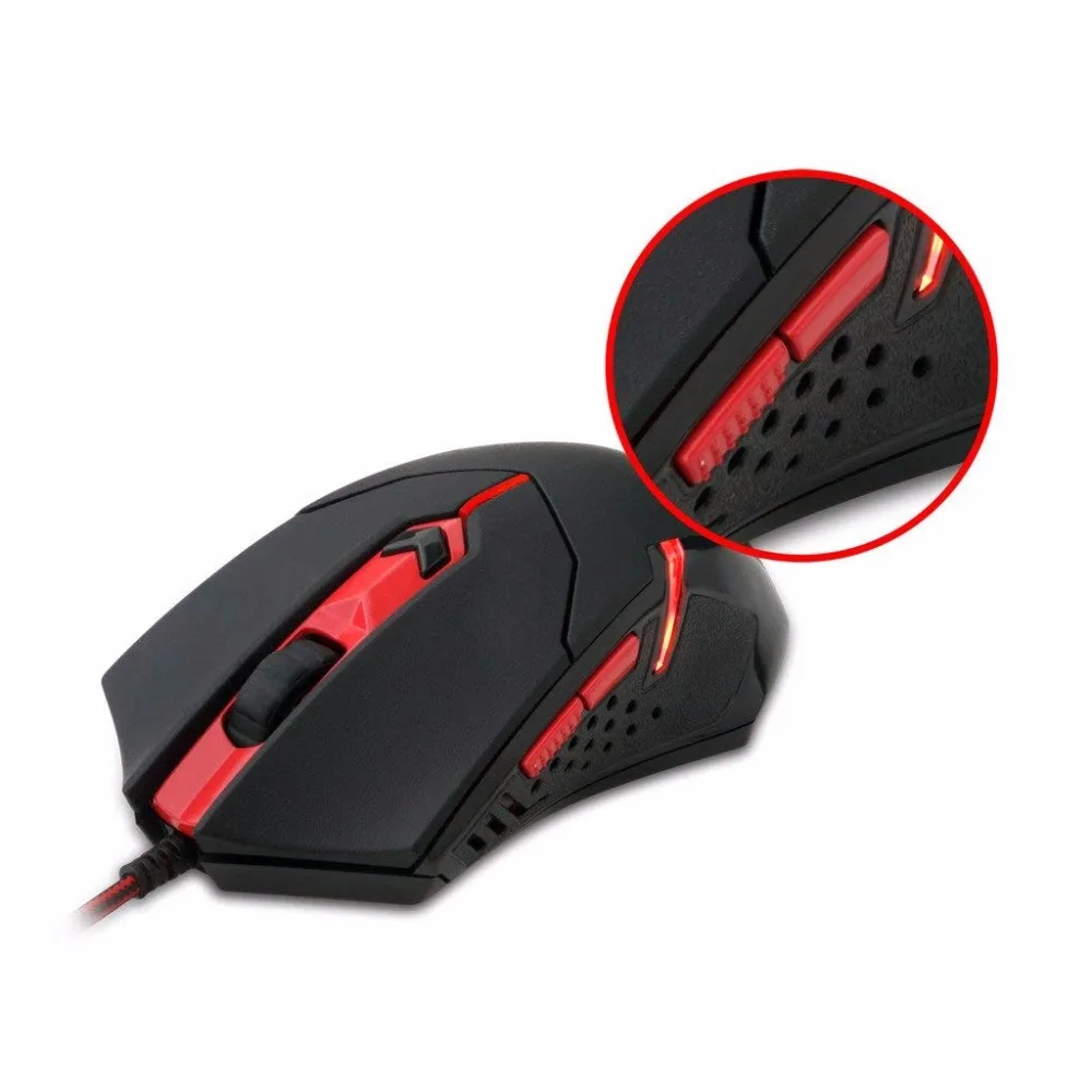 Redragon K552-BA Gaming Keyboard И Мышь, Мышь коврик комбо, светодиодный Механическая игровая клавиатура с подсветкой клавиш, 87 клавиш ПК игровая клавиатура