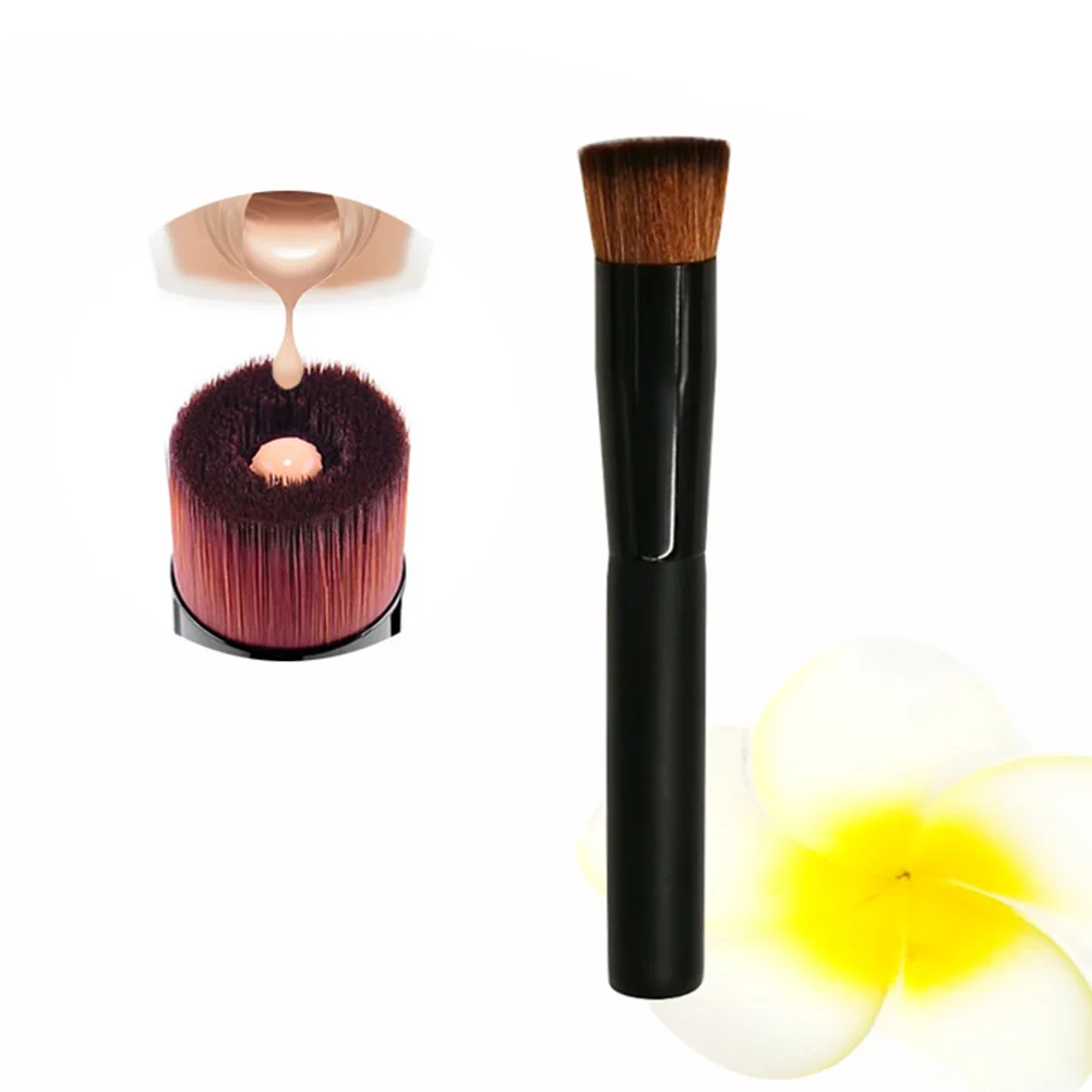 

1pcs Portable Foundation Liquid Makeup Brush Wood Handle Contour Foundation Powder Liquid Cream Brushes Cosmetics Tool