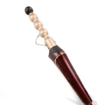 

Ceramic Hair Curling Iron Wand LCD Display Hair Curler Ceramic Grourd Shape 13-25mm Electroplating Gold Edge Machine Model