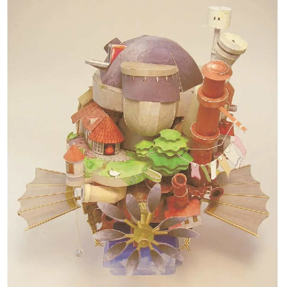 Подвижный замок Howl Забавный 3d металлический Diy набор миниатюрных моделей паззл