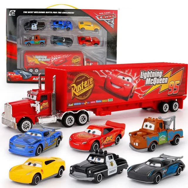 Best Offers Disney Pixar Cars 3 7Pcs/set Lightning McQueen Jackson Storm Mack Uncle Truck 1:55 Diecast Metal Car Model Boy Toy Gift With Box Best Offers Disney Pixar Cars 3 7Pcs/set Lightning McQueen Jackson Storm Mack Uncle Truck 1:55 Diecast Metal Car Model Boy Toy Gift With Box