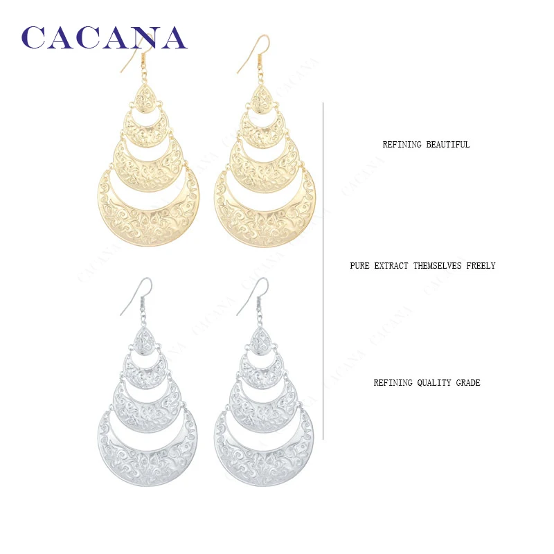 CACANA Dangle Long Earrings For Women Lovely Pattern Tassel Style Bijouterie Hot Sale No.A576 A577