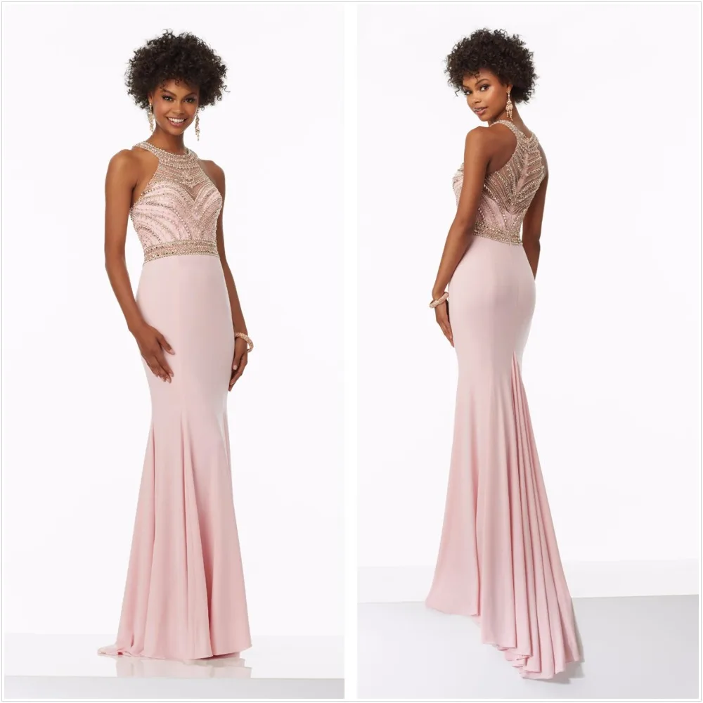Glamorous O-Neck Crystal Beaded Long Custom Made Off the Shoulder Prom Evening Dress 2017 New Listing Formal Dresses | Свадьбы и