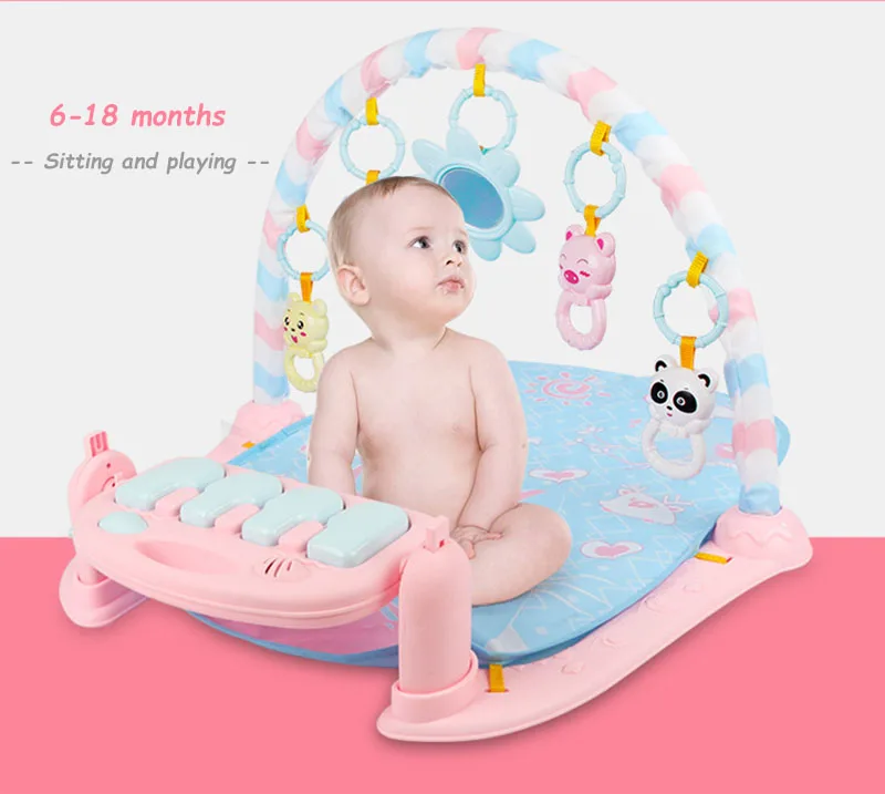 3 in 1 Baby Play Mat Baby Gym Toys Soft Lighting Rattles Musical Toys For Babies Educational Toys Play Piano Gym Baby Gifts