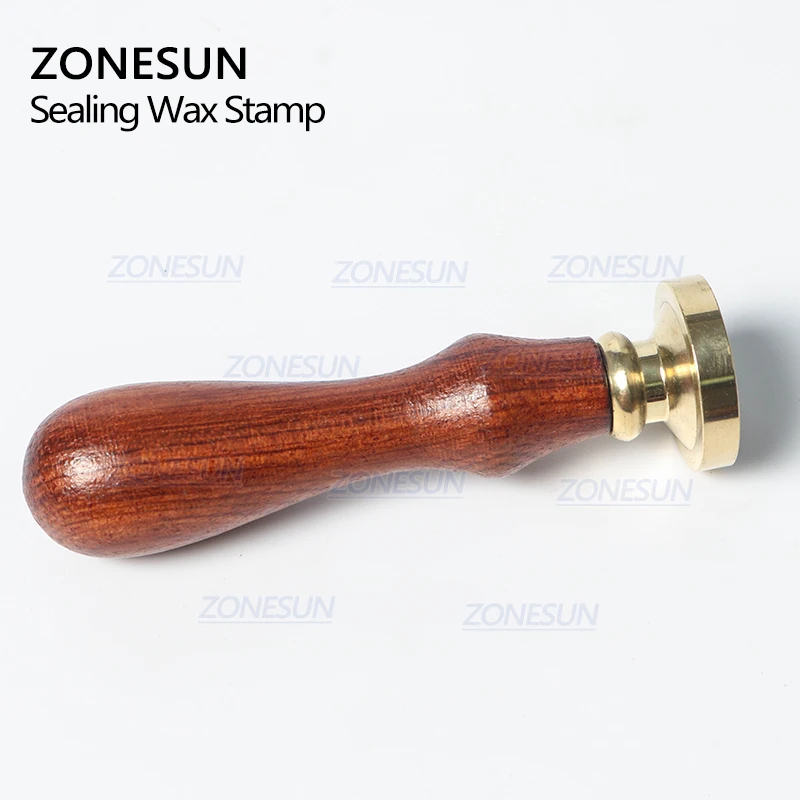  ZONESUN Blessing Phrase Seal Stamp with Wood Handle for Gift Packing Letter Envelopes Parcels Weddi - 33051303806