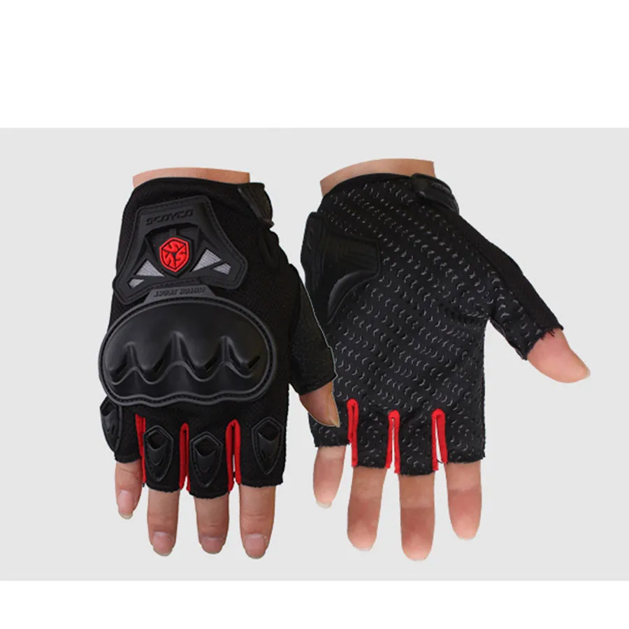 Перчатки SCOYCO moto rcycle дышащие перчатки для грязного велосипеда Guantes de moto защитные перчатки для рук для moto rcycle - Цвет: MC29D Red gloves