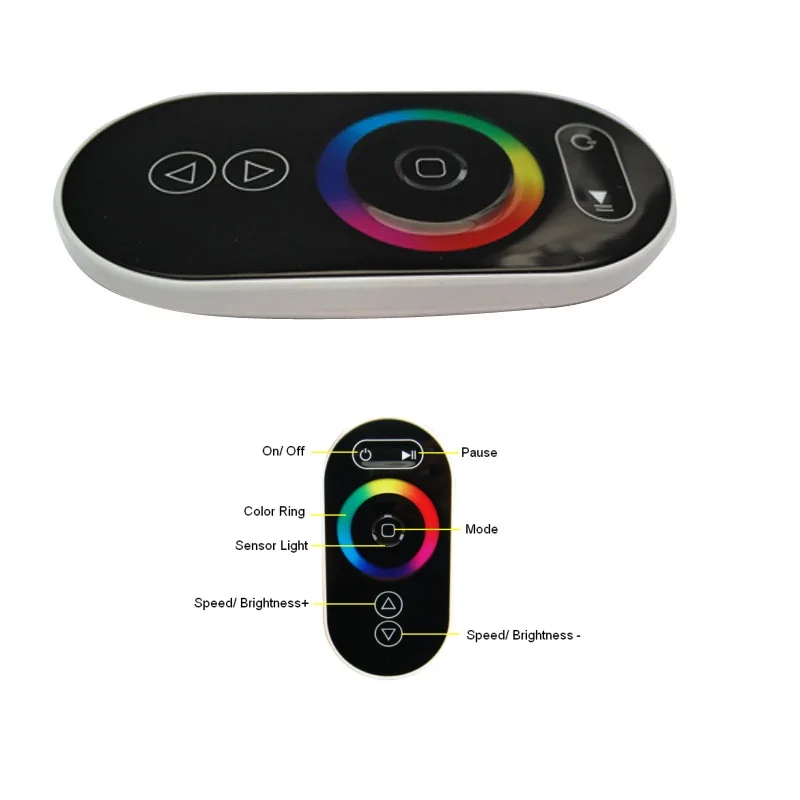 Touch Wifi RGB LED Controller 12V 24V 12A App Android RF Wireless Wifi Dimmer Controller for RGB CT Single Color LED Strip Light