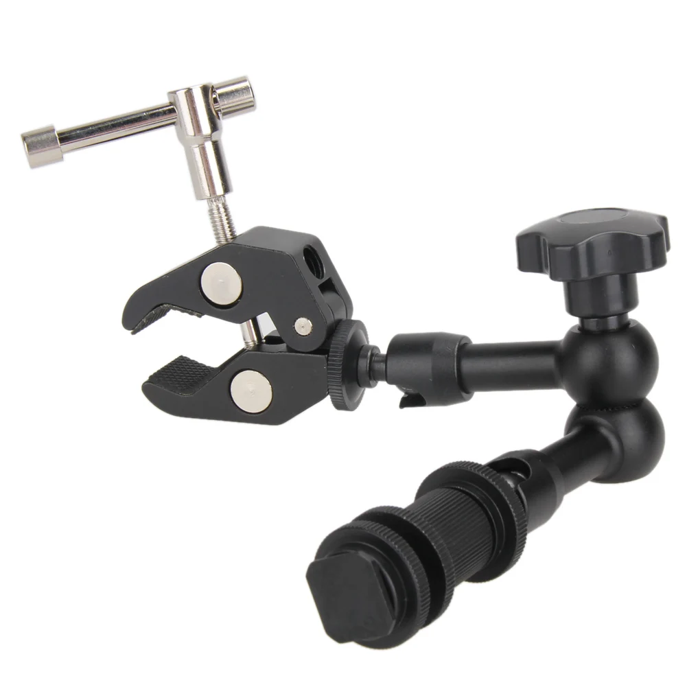 

ALLOET 1Pc 185mm Camera Adjustable Friction Articulating Magic Arm Super Clamp For DSLR LCD Monitor LED Light Camera Accessories