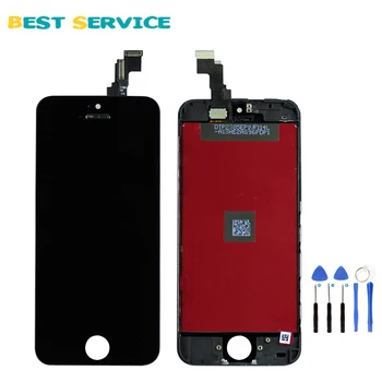 Grade AAA No Dead Pixel For iPhone 6 5 5S 5C LCD Display With Touch Screen Digitizer Assembly Black White + Tools Free Shipping