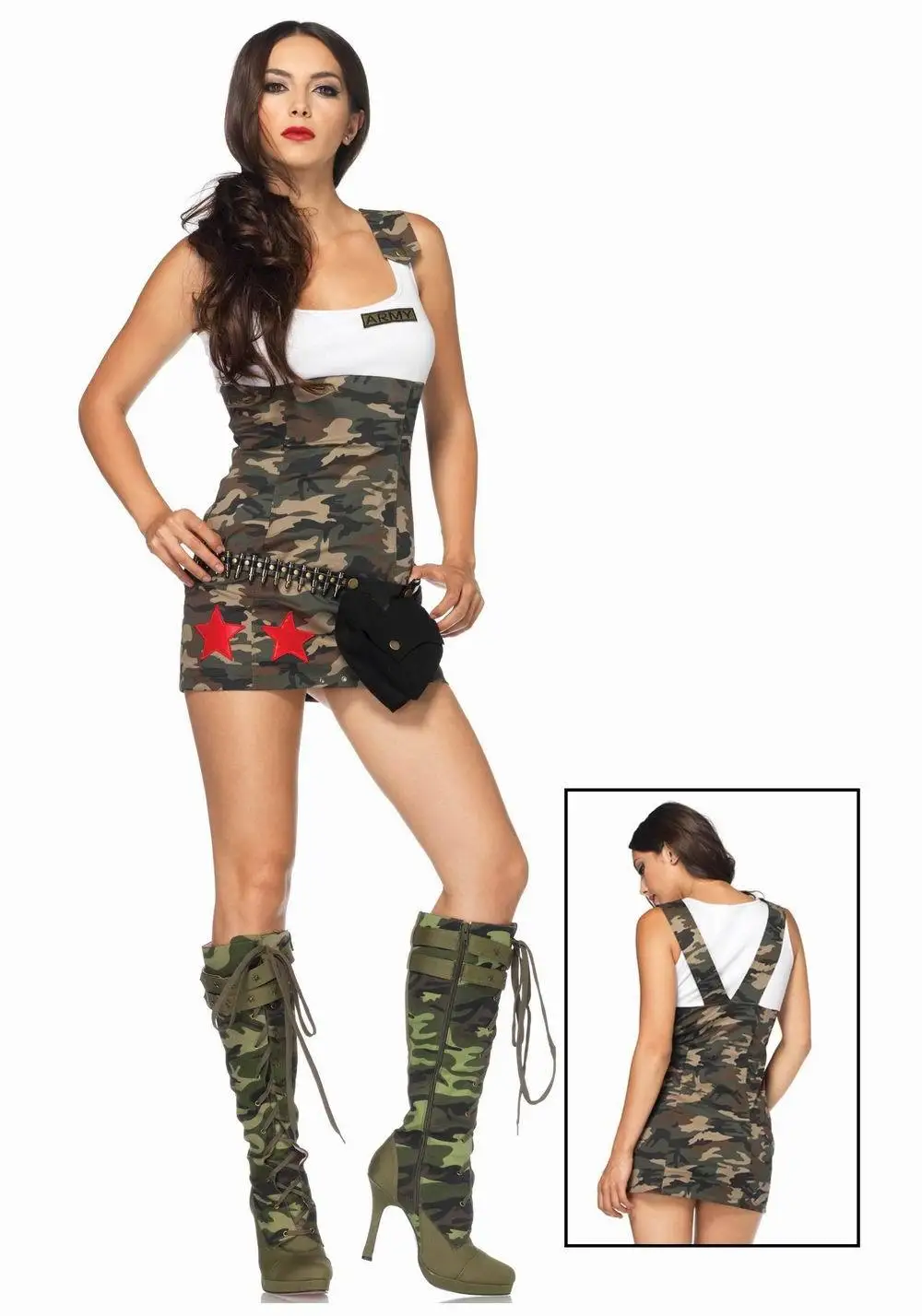 Ladies Army Fancy Dress Costume With Free Shipping 3s1539 Women Sexy 