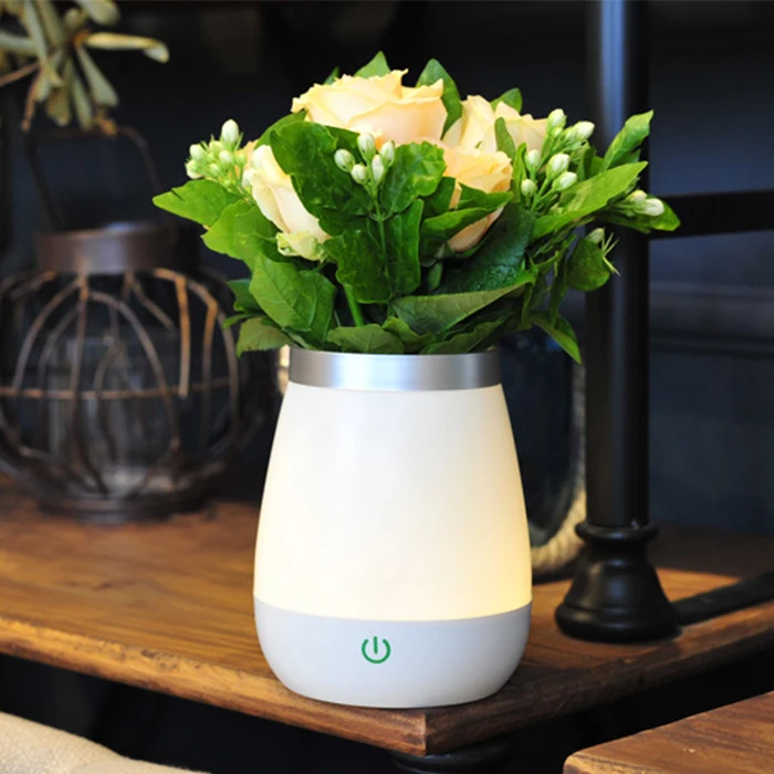 

Rechargeable LED Vase Lamp 3 Modes Warm White Night Light Touch Control Bed Desk Lamp For Bedroom Living Room Decoration