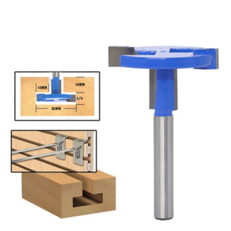 

1/4 Inch Shank High Quality T Type Biscuit Joint Slot Cutter Jointing/Slotting Router Bit Height Cutter wood working