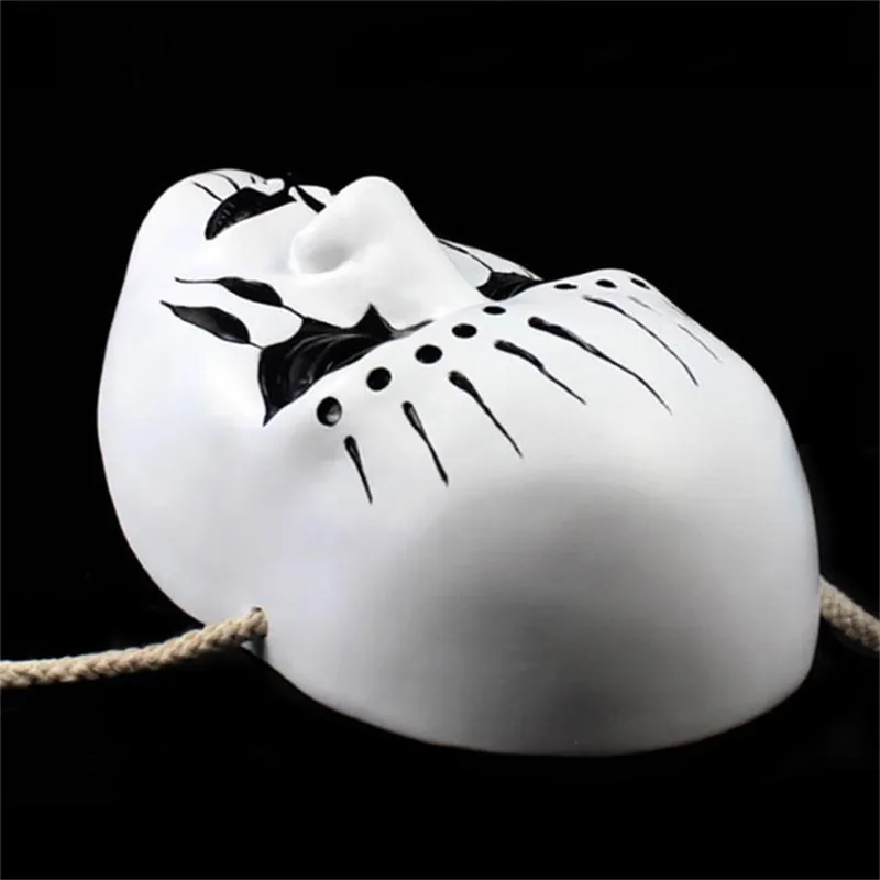 Resin Mask Slipknot Joey Cosplay Mask Scary Mask White Slipknot Mask Adult Fancy Costume Party Masquerade Halloween Props FA54 (8)