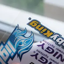 Напечатанная на заказ наклейка на рассеиватель для очков, индивидуально листы Kiss Cut прозрачные наклейки- PX8039