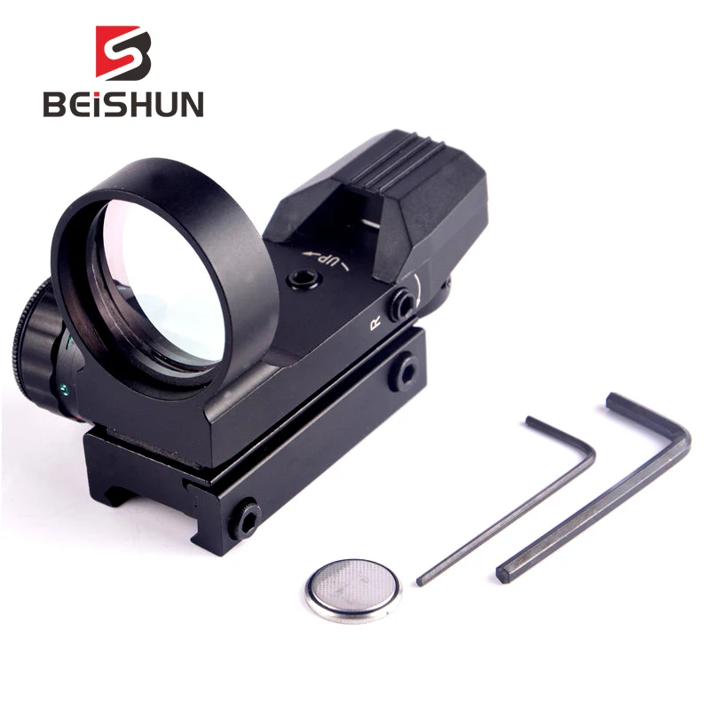 

Hunting 1X22X33 Holographic Reflex Multi 4 Reticle Red & Green Dot Tactical Optics Scope Sight Riflescope 20mm Rail Collimator