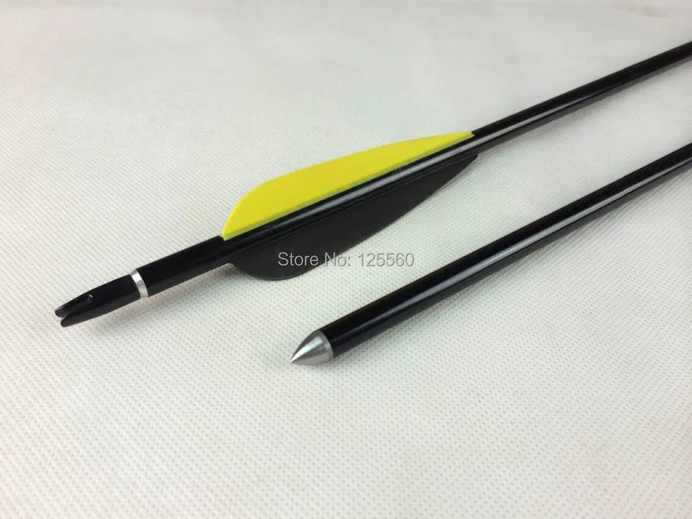 New 6Pcs 2219 Aluminum Arrow Shaft Length 30" Fixed Bullet Point Shooting Practice Archery Bow