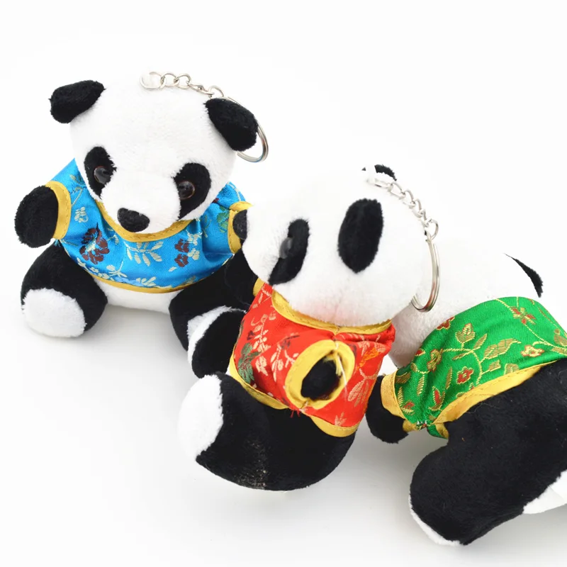 Tang Китайская панда плюшевые игрушки могут говорить и светить Ключ Пряжка Китайский ветер подарок Творческие маленькие игрушки