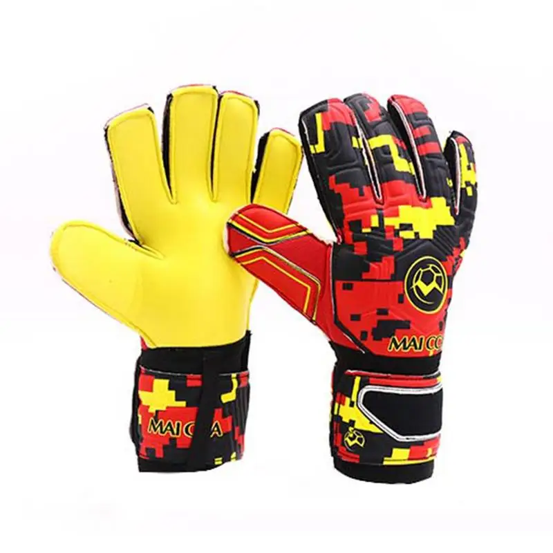 Футбольные вратарские перчатки высокого качества, взрослые вратарские перчатки, спортивные Нескользящие латексные вратарские перчатки, оксерские тренировочные футбольные перчатки - Цвет: 9