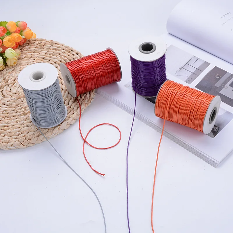 

1MM diameter Waxed Thread Polyester Cord 180Meter String Strap Necklace Rope Bead Fit DIY Bracelet