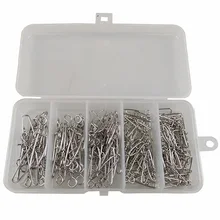 Hiumi 155 шт. Рыбалка Coastlock кнопки Булавки разъем Нержавеющая сталь Рыбалка карабин Зажимы Разъем набор с коробкой