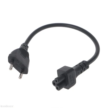 

1PC Power Adapter Cord EU 2 Pin Male To IEC 320 C5 Micky For Notebook Power Supply 30cm -B119