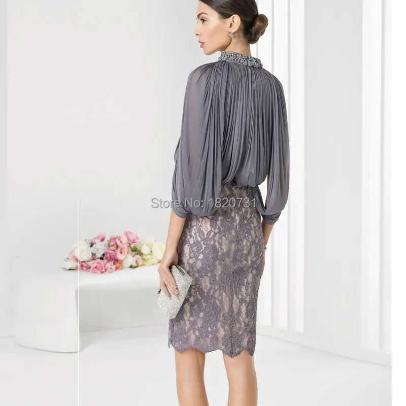Simple-Pleat-Gray-Short-Cheap-Cocktail-Dresses-High-Neck-Beading-Sleeveless-Knee-Length-Straight-Chiffon-with (2)