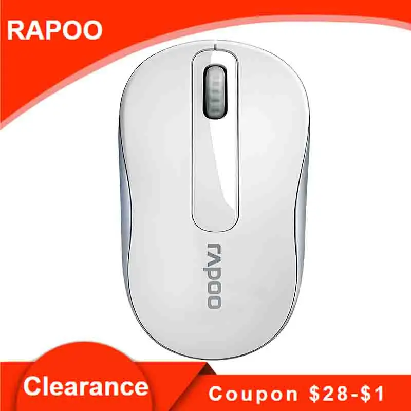 

Rapoo 2.4G Wireless Mouse Optical Portable Mice 1000 DPI for Mac PC Laptop Computer