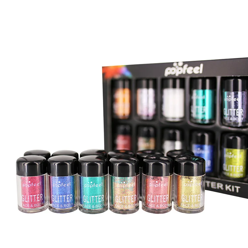 12pcs/set Glitter Eyeshadow Gel Shimmer Diamond Metallic Power 3D Eyes Makeup Cosmetic Pigment Kit Smoky Eye Shadow Make up Tool 12pcs/set Glitter Eyeshadow Gel Shimmer Diamond Metallic Power 3D Eyes Makeup Cosmetic Pigment Kit Smoky Eye Shadow Make up Tool