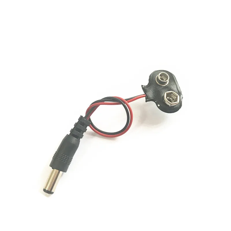 

9V battery buckle box battery box power cable 15cm charging cable DC male adapter cable battery holder