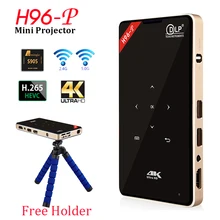 DLP проектор H96 P Full HD LED видео домашнего кинотеатра Smart Портативный проектор Беспроводной WI-FI Bluetooth TV Android карманный проектор